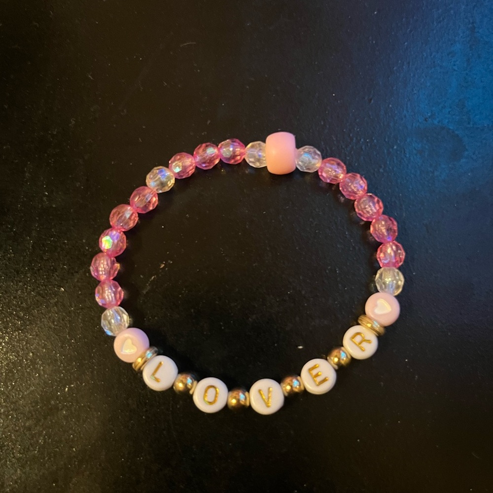 Taylor Swift "Lover" bracelet.